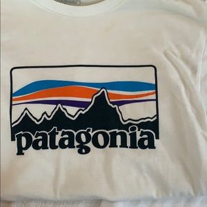 White Patagonia t-shirt